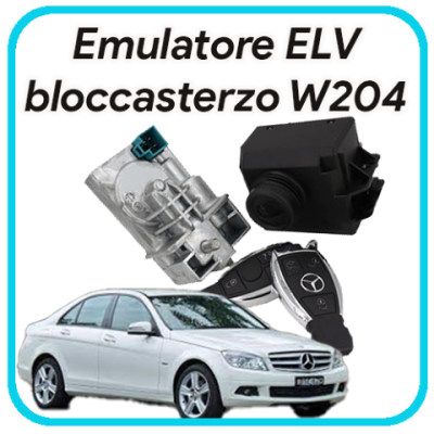Sostituzione bloccasterzo Mercedes Classe C W204 con emulatore ELV ESL