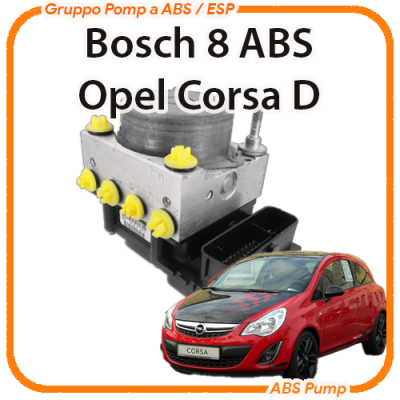 ABS Opel Corsa D Bosch ABS8 (2006-2015) revisione pompa abs
