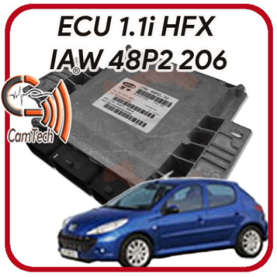 Centralina motore Peugeot 206 IAW 48P2 1.1i 8V 44 Kw Codice motore:HFX