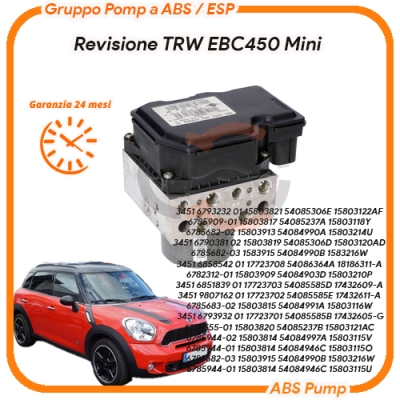 ABS Mini Clubman R55 TRW EBC450 ESP