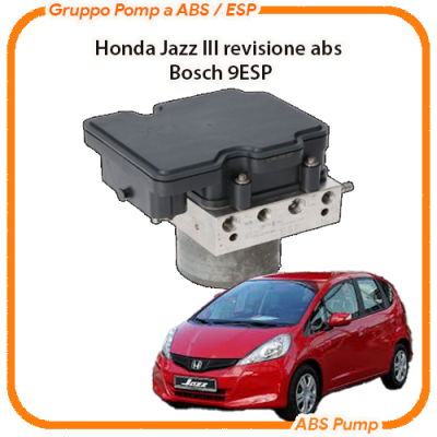 ABS Honda Jazz Bosch 9ESP Revisione Modulo Pompa