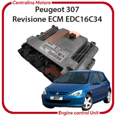 Centralina Motore Peugeot 307 1.6 HDI 9HV/9H01 / DV6TED4B Bosch EDC16C34