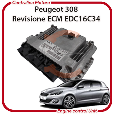 Centralina Motore Peugeot 308 1.6 HDI 9HV/9H01 / DV6TED4B Bosch EDC16C34