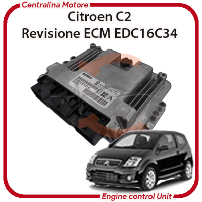 Centralina Motore Citroen C2 1.6 HDI 9HV/9H01 / DV6TED4B Bosch EDC16C34