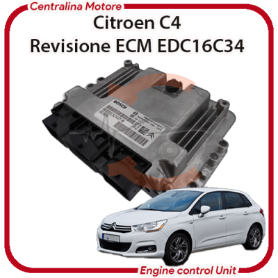 Centralina Motore Citroen C4 1.6 HDI 9HV/9H01 / DV6TED4B Bosch EDC16C34
