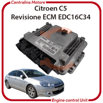 Centralina Motore Citroen C5 1.6 HDI 9HV/9H01 / DV6TED4B Bosch EDC16C34