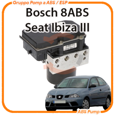 ABS Seat Ibiza III Bosch 8ABS Revisione Modulo Pompa