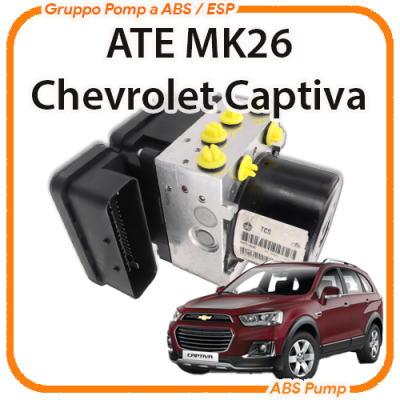 ABS Chevrolet Captiva C100 C140 Ate MK26 revisione Modulo gruppo pompa abs