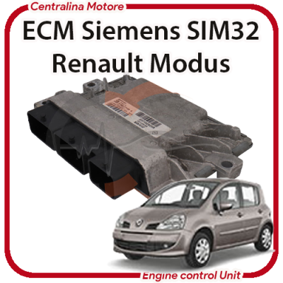 Centralina Motore e avviamento Renault Modus 1.2i D4F_744 Siemens SIM32