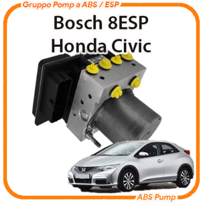 ABS Honda Civic Bosch VIII 8ESP Revisione Modulo Pompa