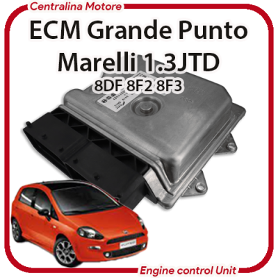 Centralina Motore Fiat Grande Punto / Evo 1.3JTD 199A9000 8DF 8F2 8F3