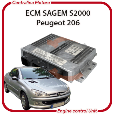 Centralina motore Peugeot 206 Sagem S2000 revisione